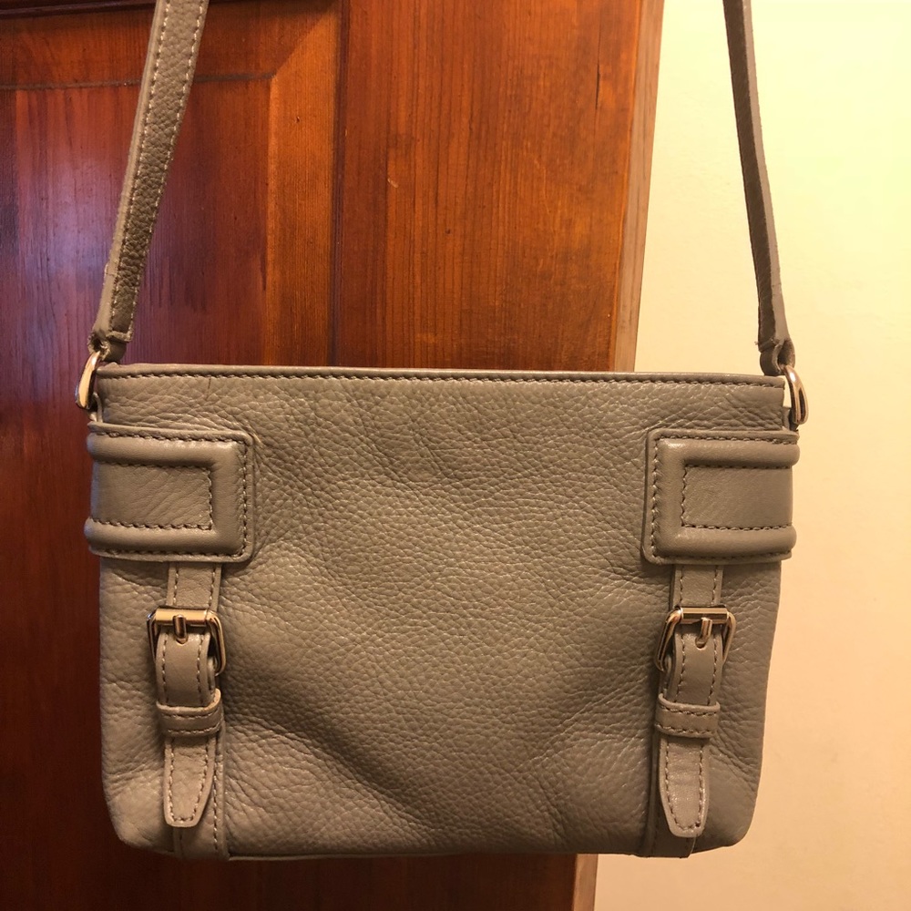 Authentic Cole Haan gray crossbody bag!